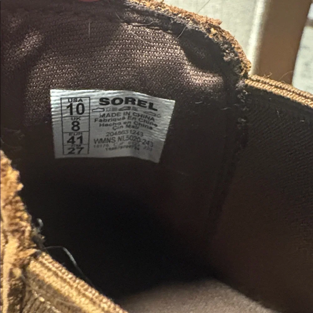Sorel Women's Tan Evie II Chelsea Ankle Boots - Pull-Tab Slip-On Style